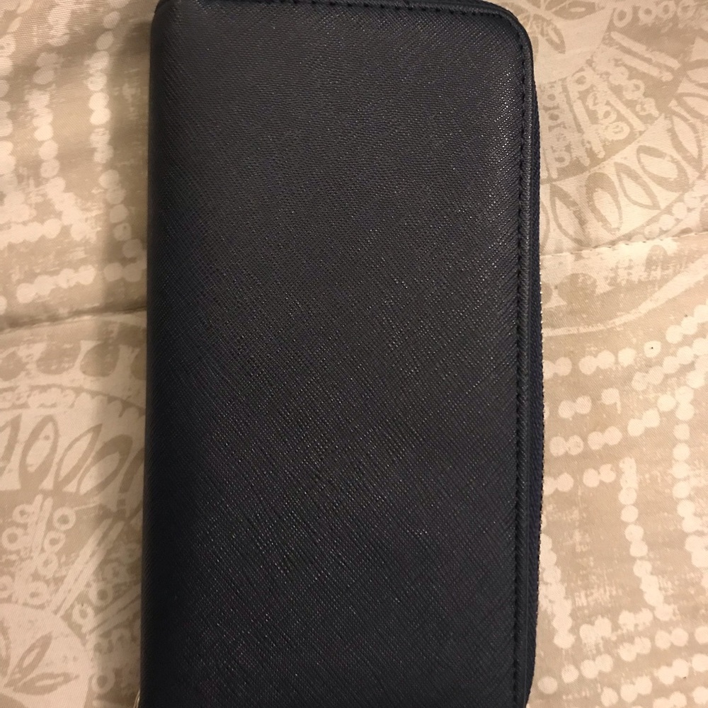 Navy Blue Wristlet
